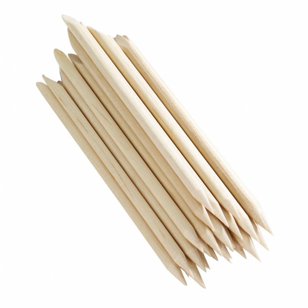 54256 Graham Beauty® HandsDown® Cuticle Beveled/Pointed Birchwood Applicator Sticks